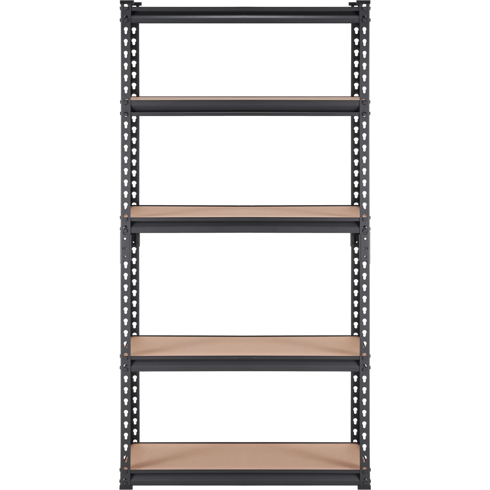 Heavy Duty Metal Storage Shelving Unit 5 Tier Adjustable Rack Black_voghion.com